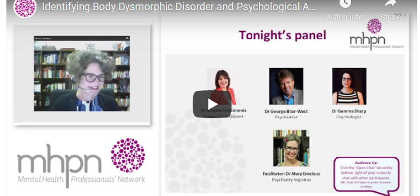 Webinar - Identifying Body Dysmorphic Disorder and Psychological Assessments for People Seeking Cosmetic Surgery