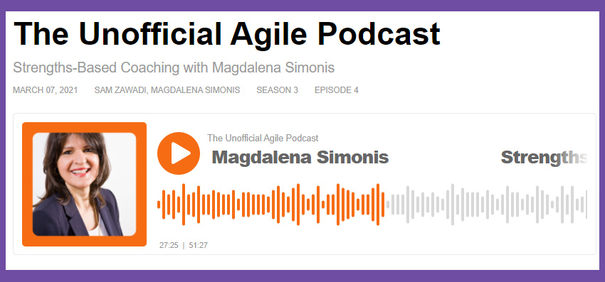 Strengths-Based Coaching podcastwith Magdalena Simonis