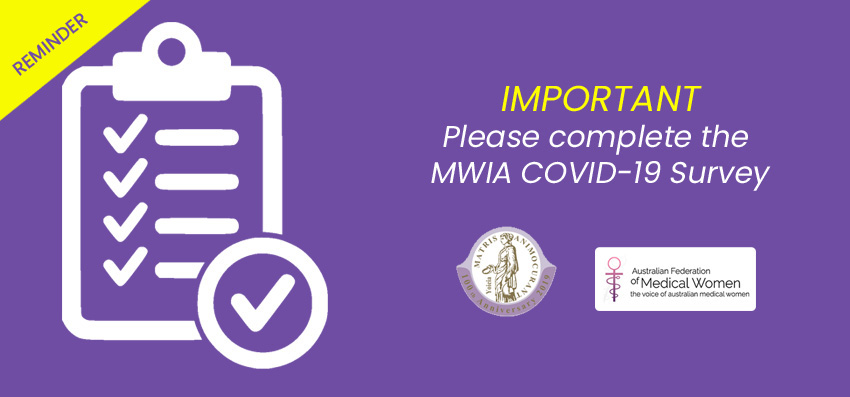 REMINDER - COVID-19 Survey for all medical women