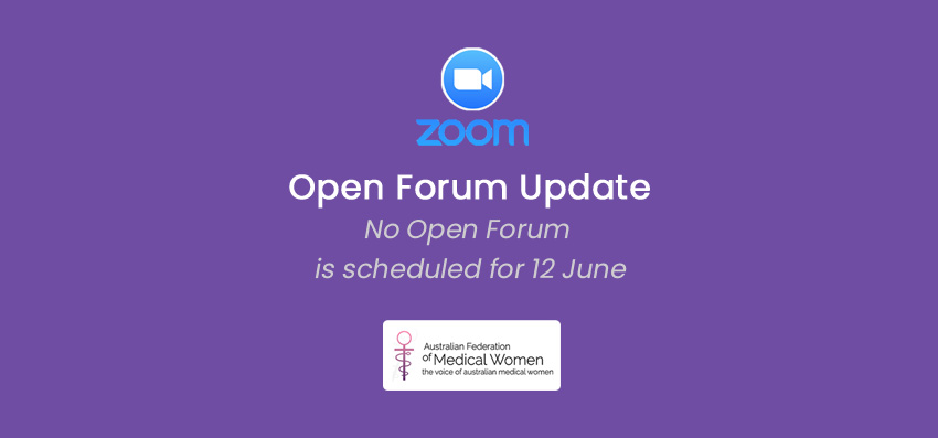 No Open Forum 12 June