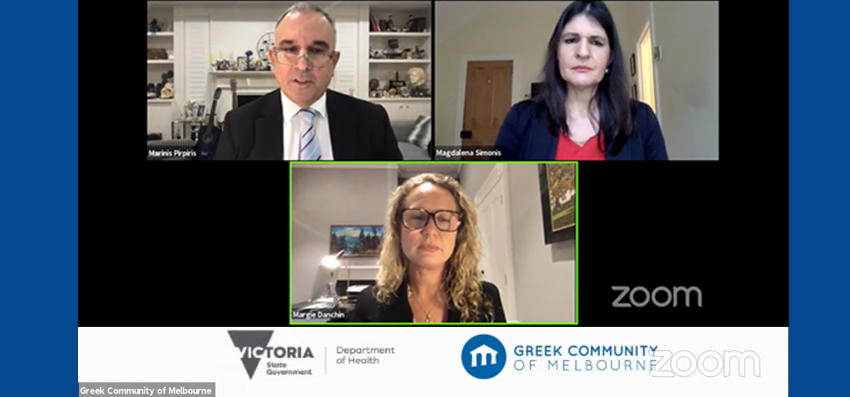 Vaccination Q&A webinar Department of Health partners with the Greek Community