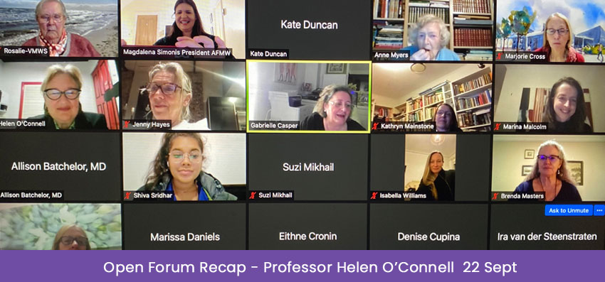 Professor Helen O’Connell Open Forum Recap