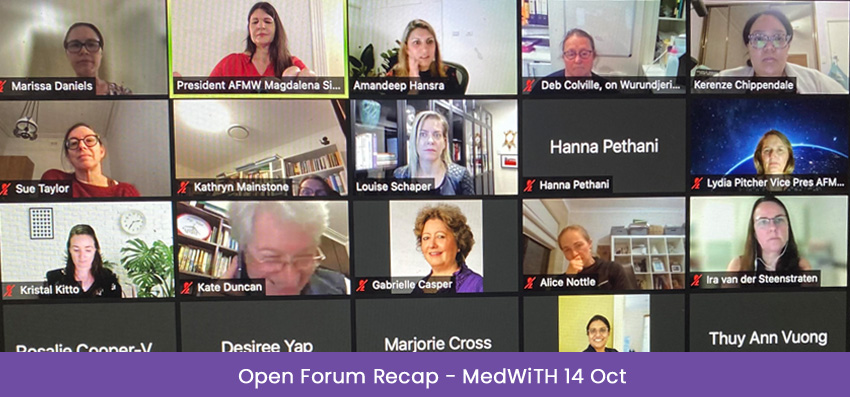 AFMW Open Forum – Medical Women in Technology and Health (MedWiTH) - event recap