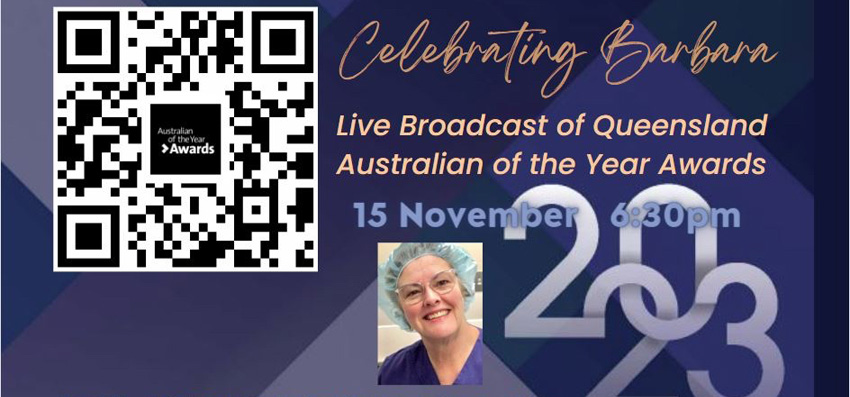 QR Code and photo of Dr Barbara Woodhouse