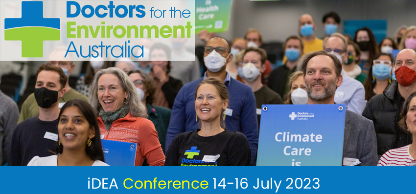 Join Doctors for the Environment Australia for the iDEA23 “Surviving and Thriving” conference in July 2023.