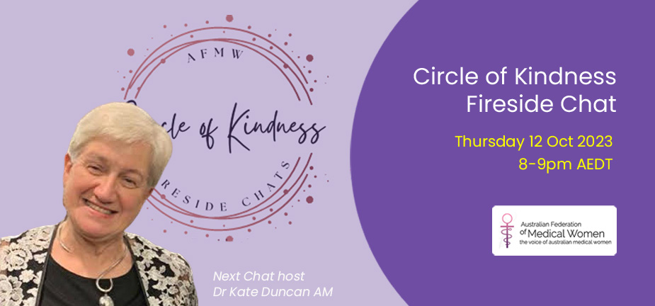 Circle of Kindness 12th October hosted by Dr Kate Duncan AM event details