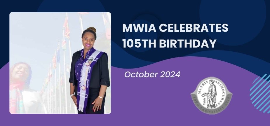 Dr Eleanor Nwadinobi President Medical Women’s International Association celebrating MWIA @105 years today 25th October