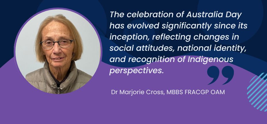 Dr Marjorie Cross quotation about Australia Day