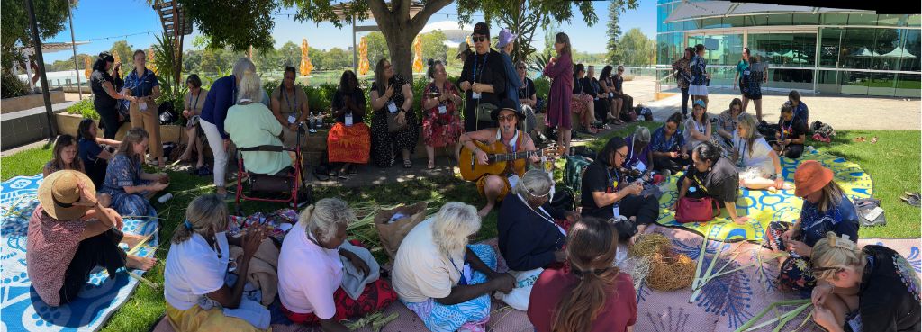 Connection to Country Day: Cultural immersion with the Tiwi Islands Strong Women’s Choir /Ngaraukuruwala Women’s Group and shell painting