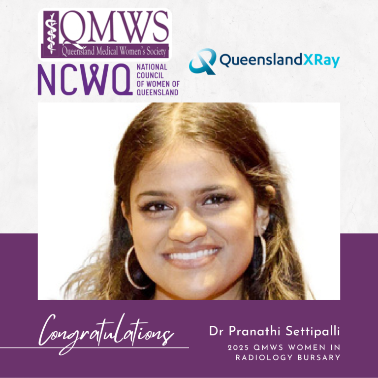 Dr Pranathi Settipalli, QMWS NCWQ Bursary Recipient 2025
