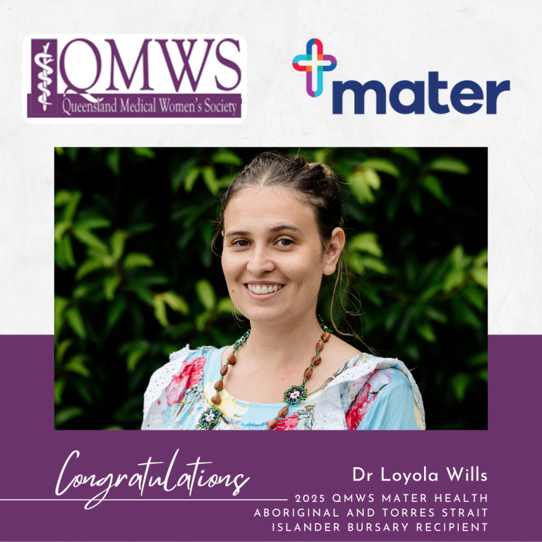 Dr Loyola Wills, QMWS NCWQ Bursary Recipient 2025