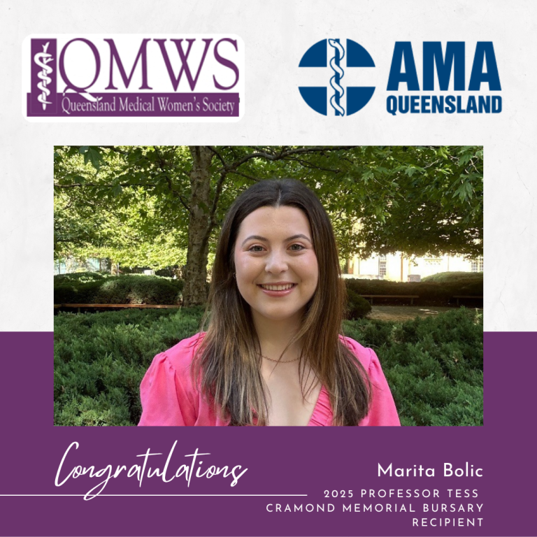 Marita Bolic, QMWS NCWQ Bursary Recipient 2025
