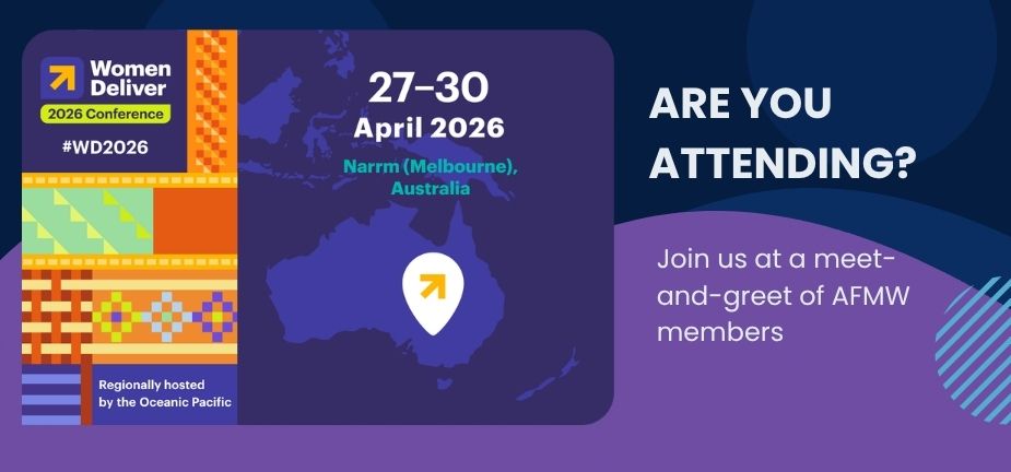 Join AFMW at a meet-and-greet of AFMW members at WD2026 details