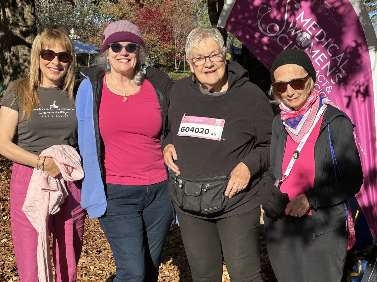 Drs Jane Dahlstrom, Brenda Masters, Sue Packer and Marjorie Cross - some of the MWS ACT & Region team