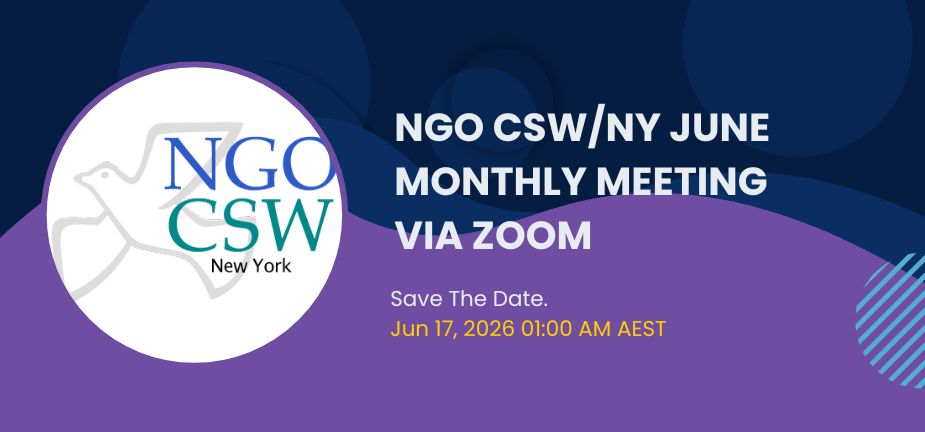 NGO CS/NY June meeting notice