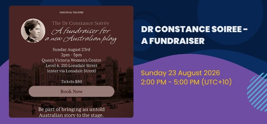 The Dr Constance Soiree - A Fundraiser event notice