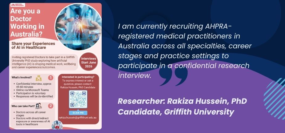 Are you a doctor working in Australia? Information Flyer
