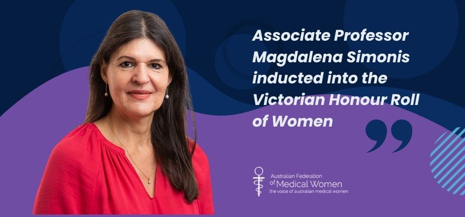 Associate Professor Magdalena's induction into the Victorian Honour Roll of Women